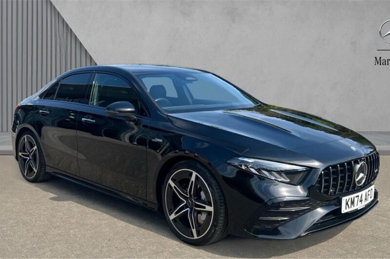 Black Used 2024 Mercedes A35 AMG Premium Sedan | £37,421 (Fair price) - Image 1/4