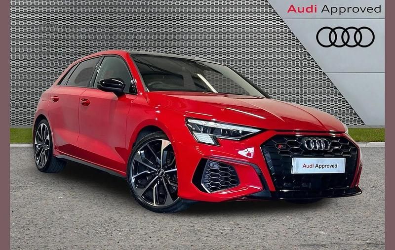 Used Audi S3 Sportback Advanced 310 HP (228 kW) 2021 Red Hatchback