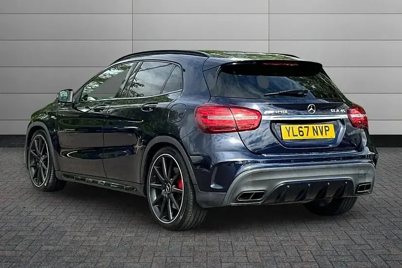 Used Mercedes GLA45 AMG Premium 381 HP (280 kW) 2017 Cavansite blue SUV