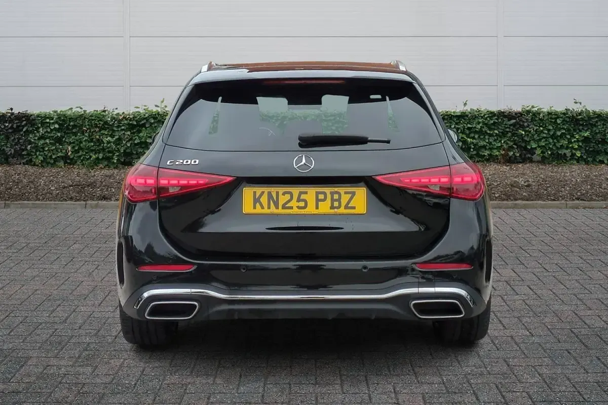 Used Mercedes C200 AMG line 204 HP (150 kW) 2025 Black Estate