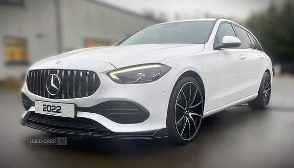 Used Mercedes C220 2022 White Estate