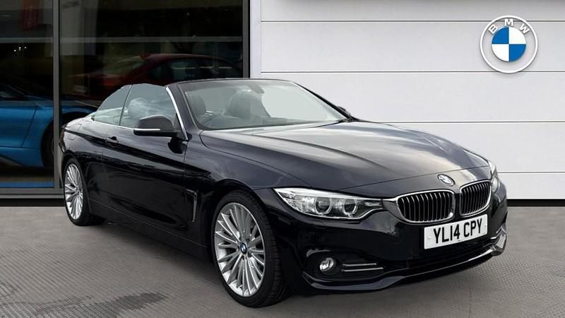 Black Used 2014 BMW 428 Luxury Line Cabriolet | £14,395 (Expensive) - Image 1/4