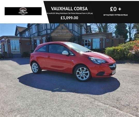 Red Used 2015 Vauxhall Corsa Hatchback | £2,699 (Good price) - Image 1/1