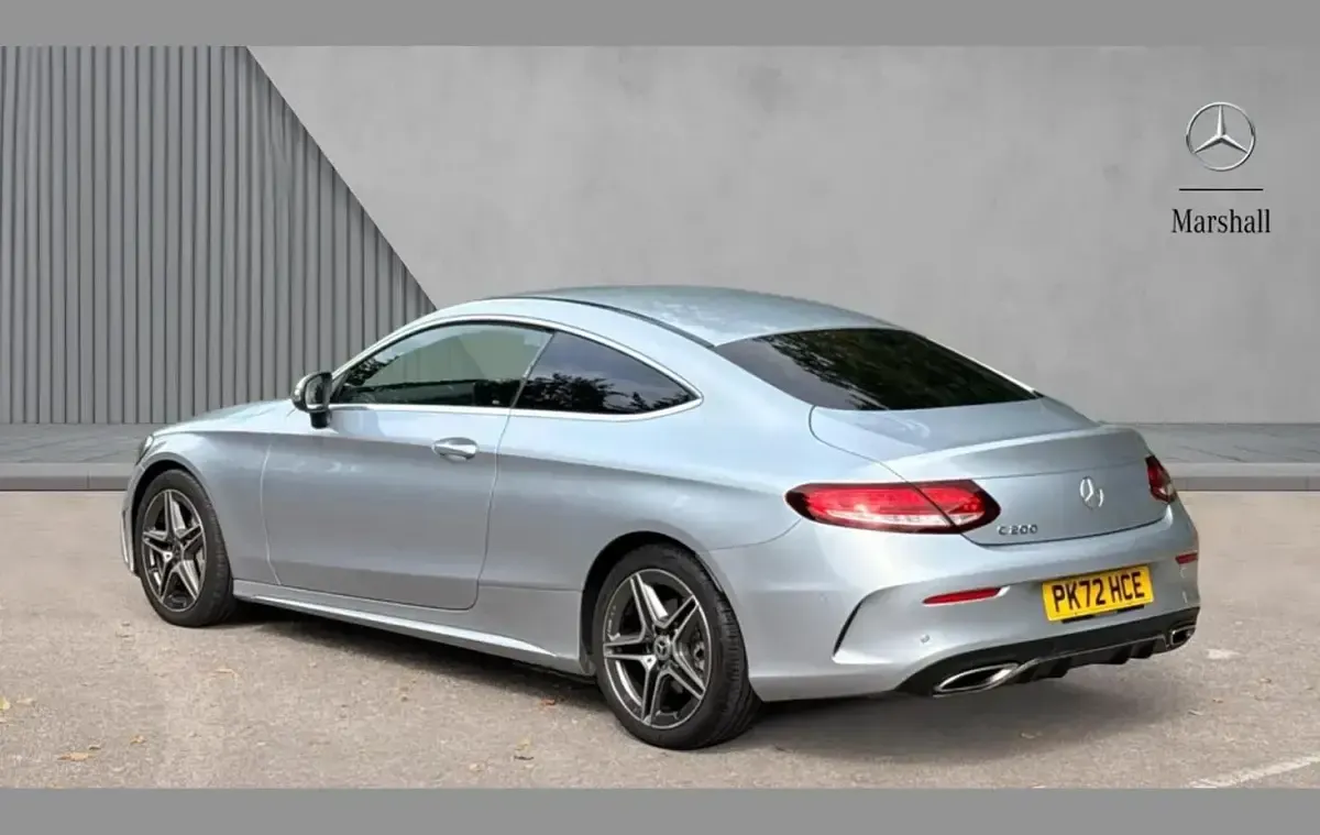 Used Mercedes C200 AMG line 180 HP (132 kW) 2023 Silver Coupe