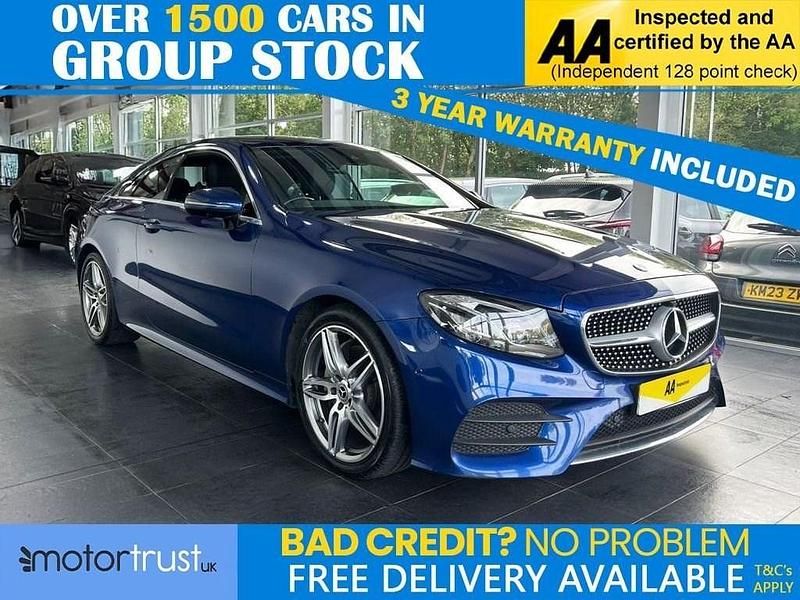 Blue Used 2020 Mercedes E220 AMG Line Premium Coupe | £21,695 (Fair price) - Image 1/2