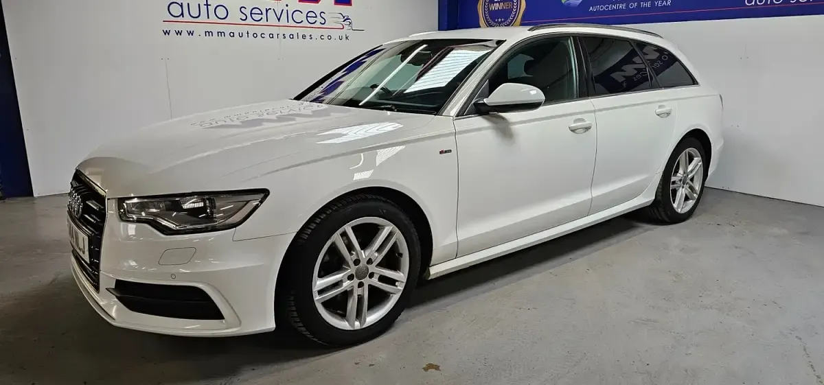 Used Audi A6 S-Line 2014 White Estate