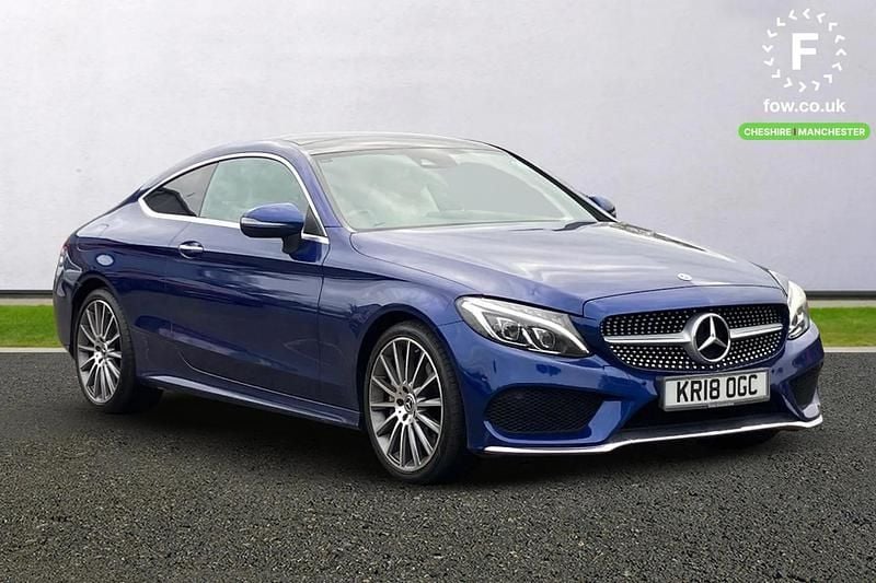 Blue Used 2018 Mercedes C300 Active Coupe | £19,799 (Fair price) - Image 1/3