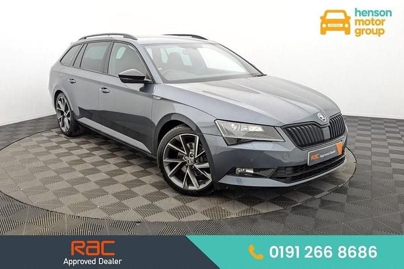 Used Skoda Superb SportLine 150 HP (110 kW) 2019 Grey Estate