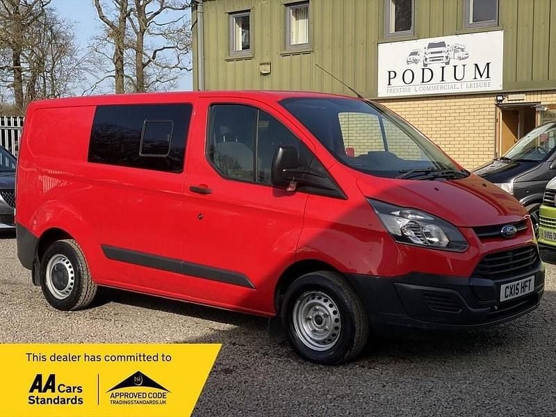 Used Ford Transit Custom 125 HP (91 kW) 2015 Red Van