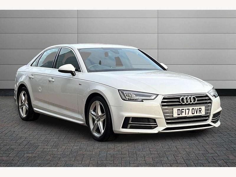 White Used 2017 Audi A4 S-Line Sedan | £16,890 (Fair price) - Image 1/2