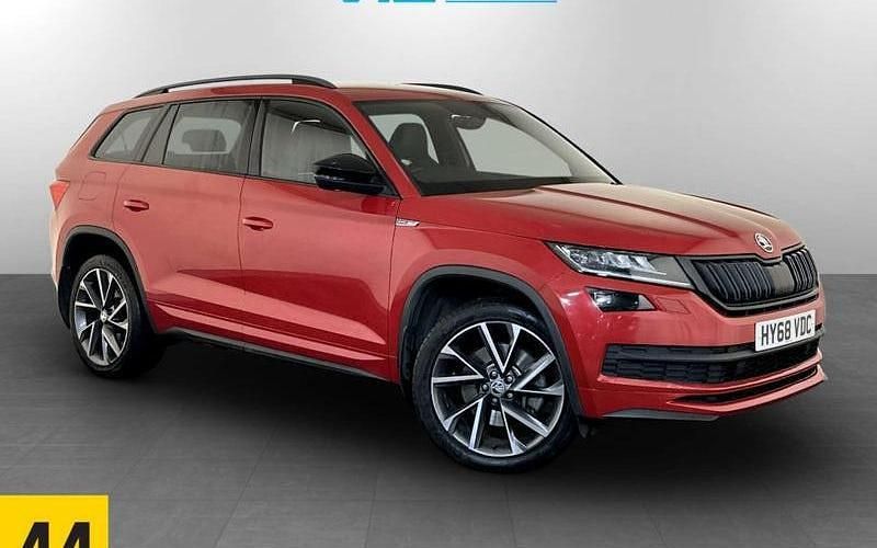Used Skoda Kodiaq SportLine 190 HP (139 kW) 2019 Red SUV