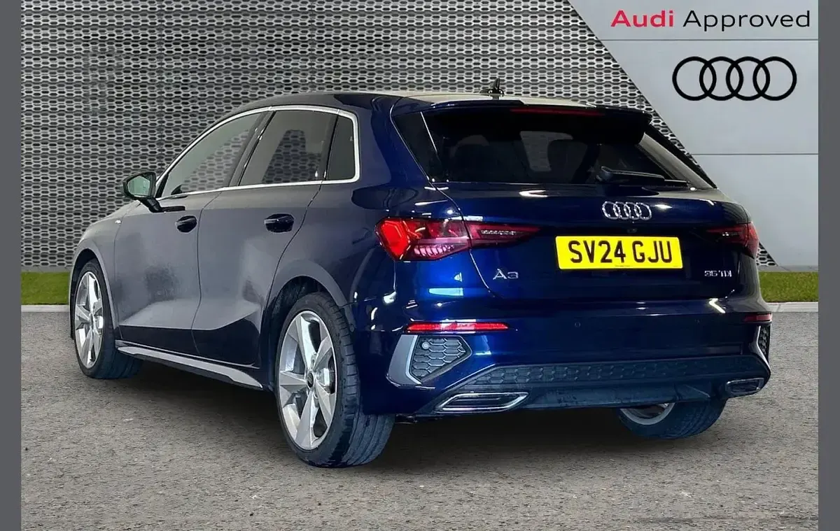 Used Audi A3 S-Line 150 HP (110 kW) 2024 Blue Hatchback