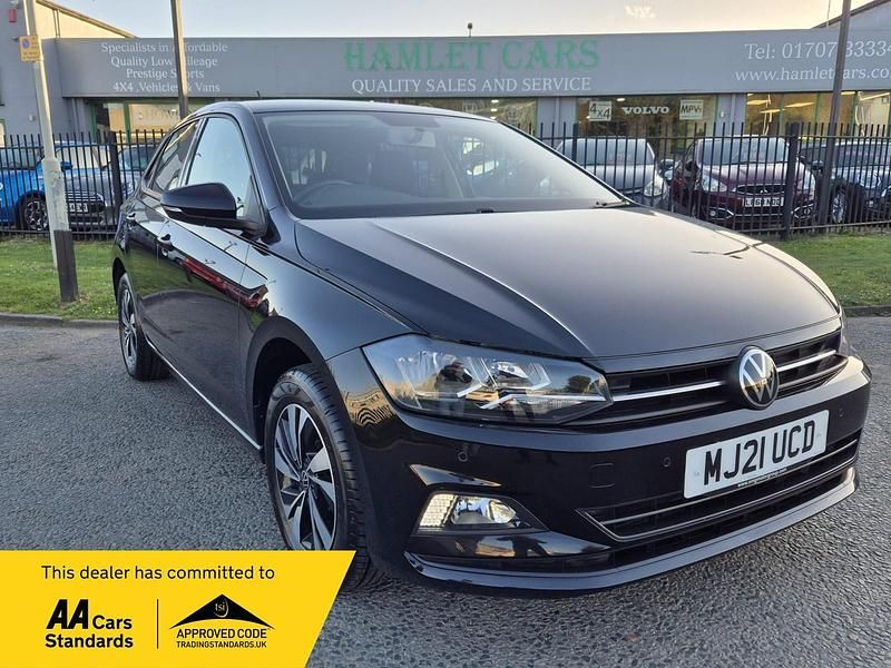 Used VW Polo Match 95 HP (69 kW) 2021 Black Hatchback