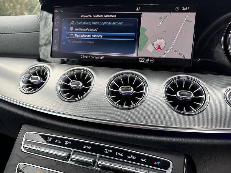 Used Mercedes E220 AMG line 2018 White Coupe