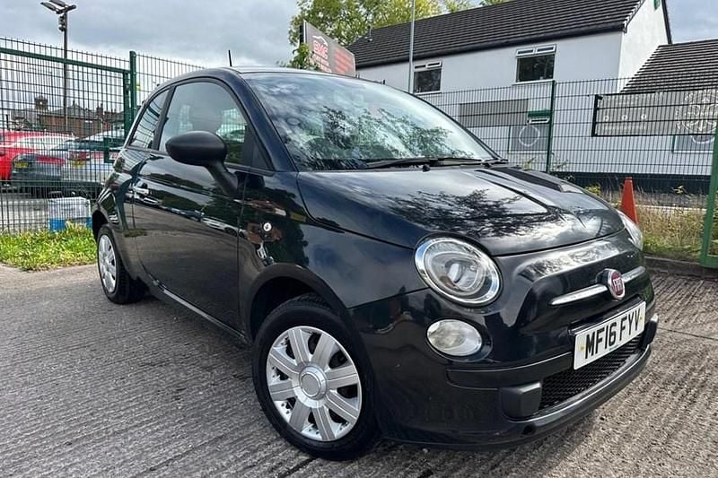 Black Used 2016 Fiat 500 Pop Hatchback | £3,295 (Good price) - Image 1/1