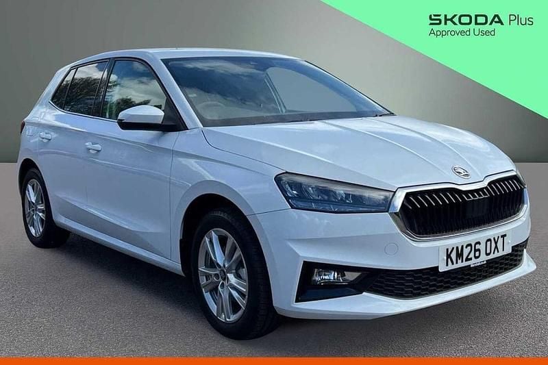 Used Skoda Fabia SE L 116 HP (85 kW) 2026 Moon white metallic Hatchback