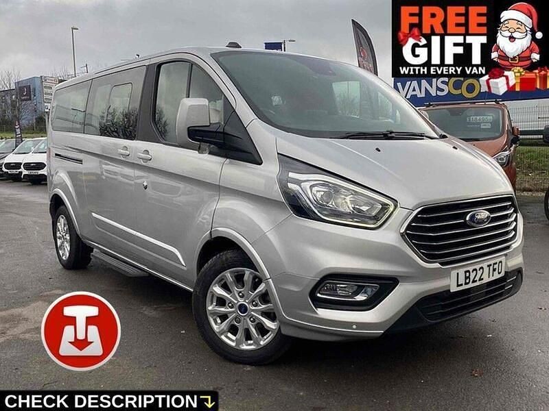 Silver Used 2022 Ford Tourneo Custom Titanium Van | £20,495 (Good price) - Image 1/3