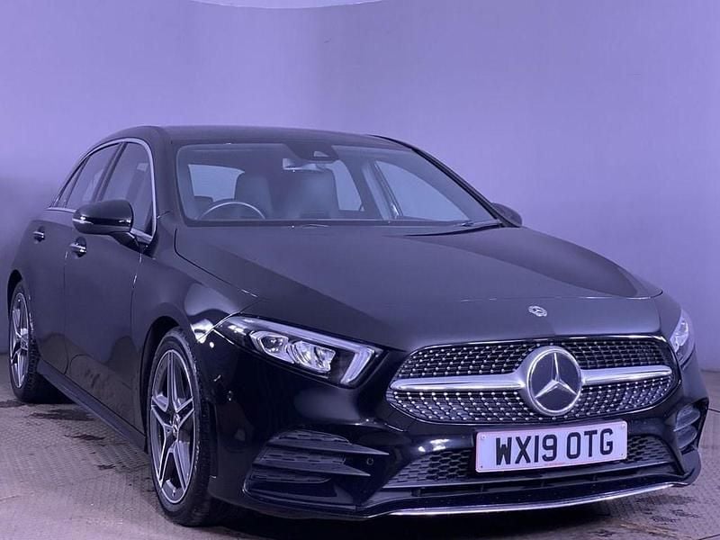 Used Mercedes A190 AMG line 2019 Black Hatchback