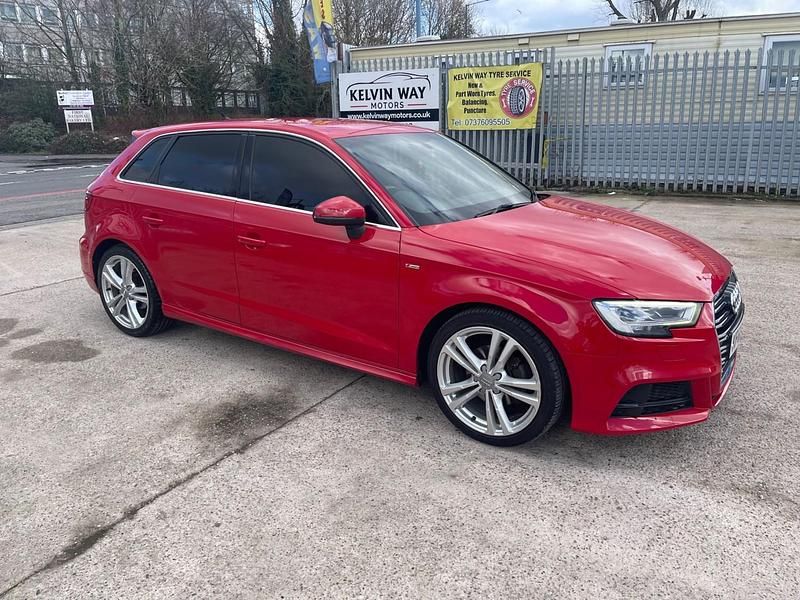 Used Audi A3 Sportback S-Line 116 HP (85 kW) 2019 Red Hatchback