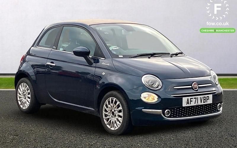 Blue Used 2021 Fiat 500C Dolcevita Cabriolet | £11,099 (Fair price) - Image 1/3