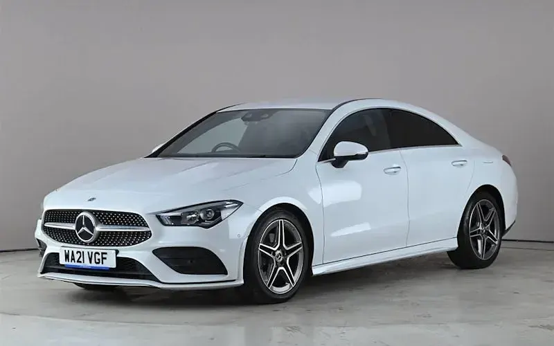 Used Mercedes CLA180 AMG Line Premium 136 HP (100 kW) 2021 White Sedan
