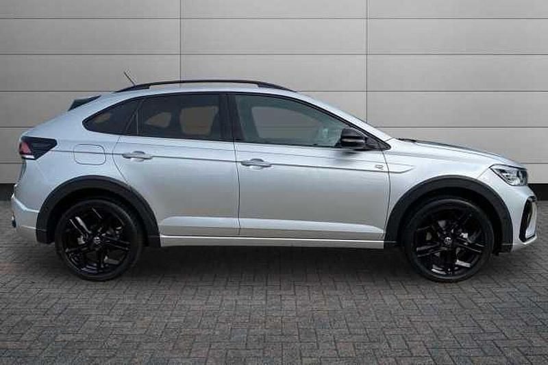 Used VW Taigo Black Edition 115 HP (84 kW) 2025 Reflex silver with flat black roof SUV