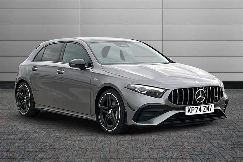 Mountain grey Used 2024 Mercedes A35 AMG Premium Plus Hatchback | £36,990 (Fair price) - Image 1/4