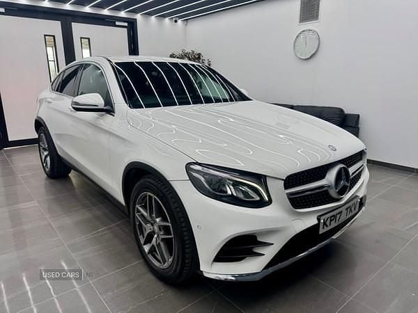 Used Mercedes GLC220 AMG line 2017 White Coupe