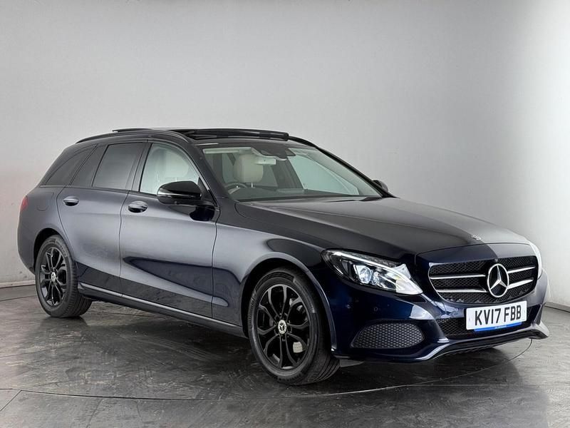 Used Mercedes C200 Premium Plus 184 HP (135 kW) 2017 Blue Estate
