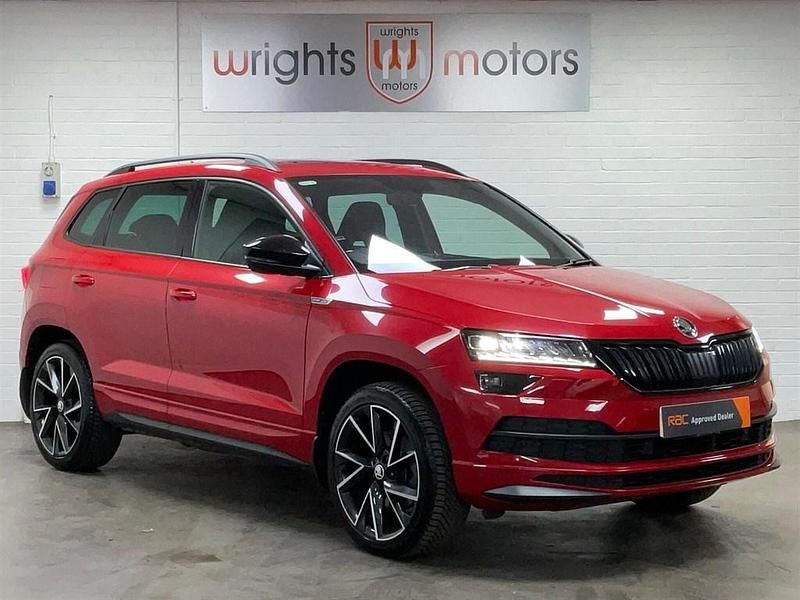 Used Skoda Karoq SportLine 150 HP (110 kW) 2019 Red SUV