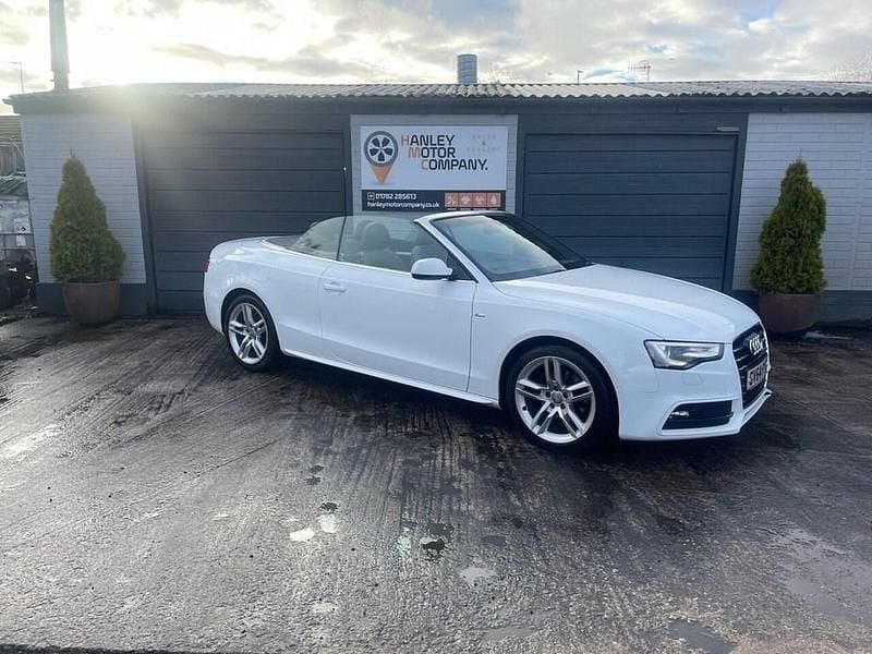 Used Audi A5 Cabriolet S-Line 170 HP (125 kW) 2015 White Cabriolet