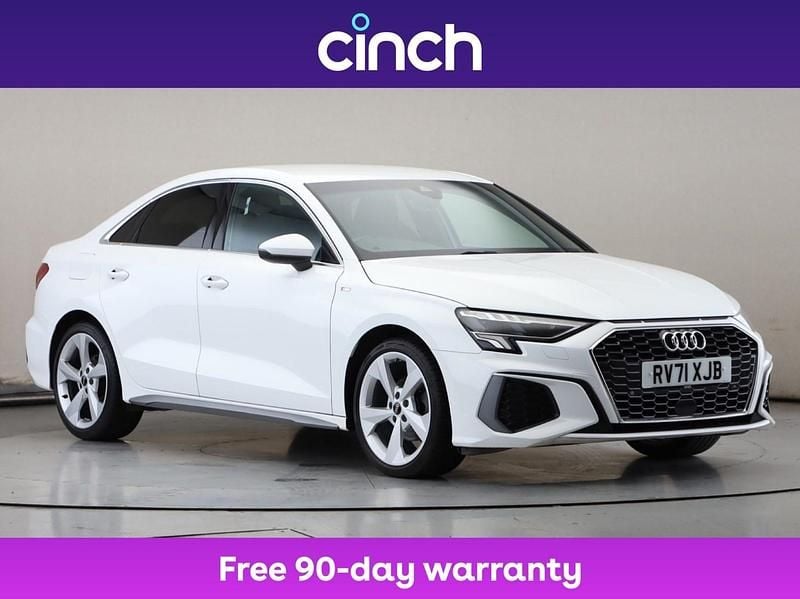 White Used 2021 Audi A3 S-Line Sedan | £18,199 (Fair price) - Image 1/3