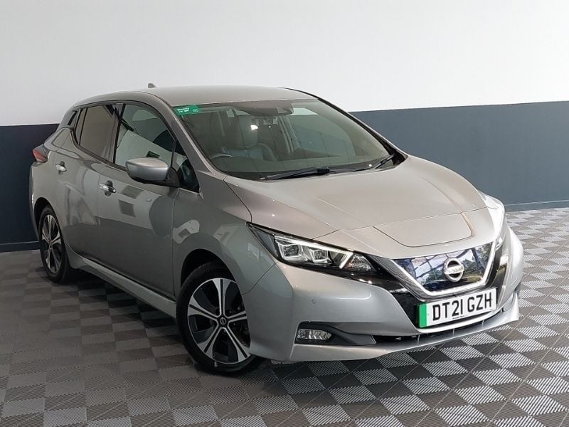 Silver Used 2021 Nissan Leaf Tekna Hatchback | £10,998 (Fair price) - Image 1/4