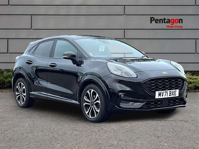 Black Used 2021 Ford Puma Gen-E ST-Line SUV | £15,995 (Fair price) - Image 1/4