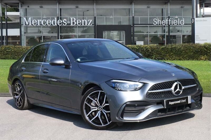 Grey Used 2024 Mercedes C300e AMG Line Premium Plus Sedan | £38,846 (Fair price) - Image 1/4