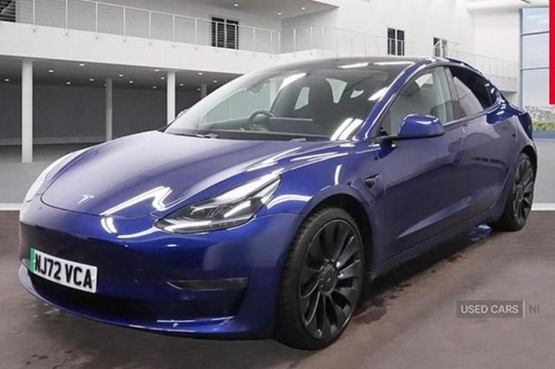 Blue Used 2022 Tesla Model 3 Performance Sedan | £21,999 (A bit pricey) - Image 1/1