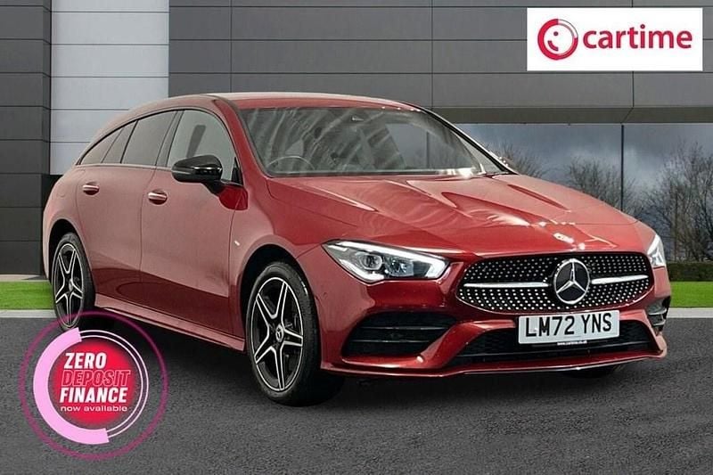 Red Used 2022 Mercedes CLA250e Shooting Brake AMG line Estate | £21,399 (Fair price) - Image 1/4