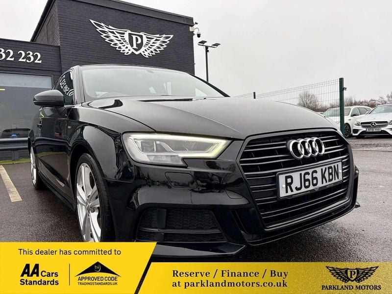 Used Audi A3 S-Line 2016 Black Hatchback
