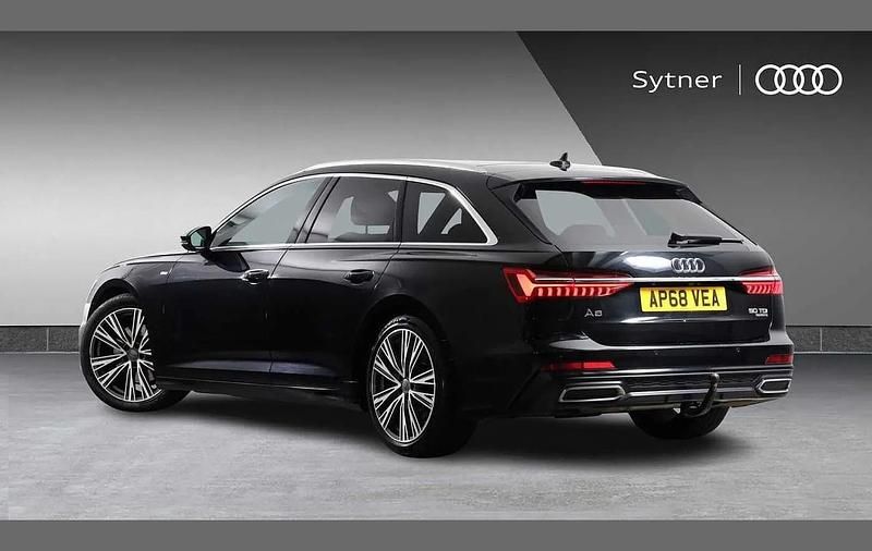 Used Audi A6 S-Line 281 HP (206 kW) 2019 Black Estate