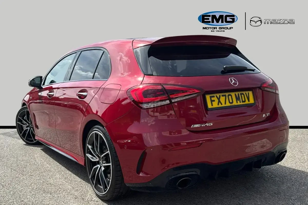 Used Mercedes A35 AMG Premium 306 HP (225 kW) 2020 Red Hatchback