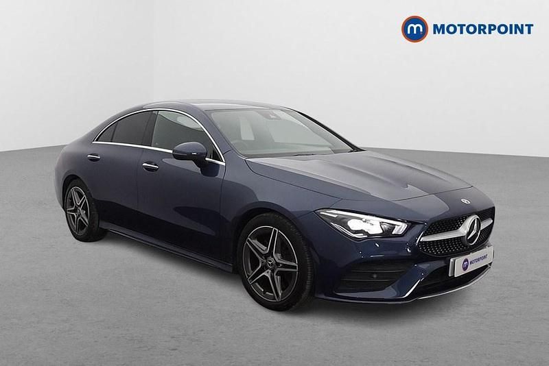 Used Mercedes CLA250 AMG Line Premium 224 HP (164 kW) 2022 Blue Sedan
