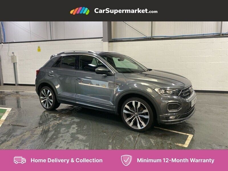 Grey Used 2021 VW T-Roc R-line SUV | £20,697 (Fair price) - Image 1/4