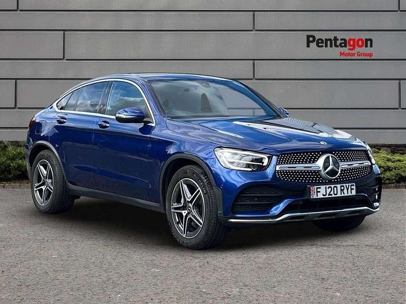 Blue Used 2020 Mercedes GLC220 AMG line Coupe | £20,995 (Super price) - Image 1/4