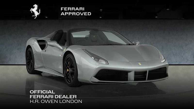 Used Ferrari 488 670 HP (492 kW) 2018 Grigio titanio metallic Cabriolet