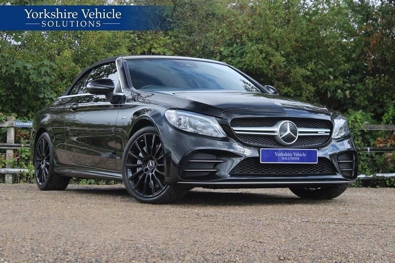 Black Used 2019 Mercedes C43 AMG Premium Cabriolet | £27,989 (Fair price) - Image 1/4