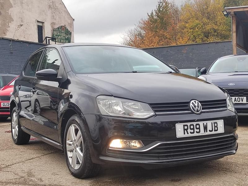 Used VW Polo Match 74 HP (54 kW) 2017 Black Hatchback