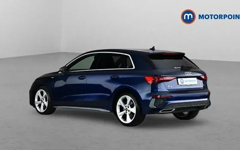 Used Audi A3 Sportback S-Line 110 HP (80 kW) 2024 Blue Hatchback