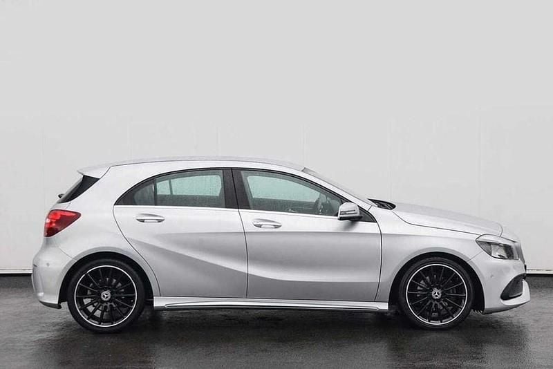 Used Mercedes A200 AMG line 134 HP (98 kW) 2017 Silver Hatchback
