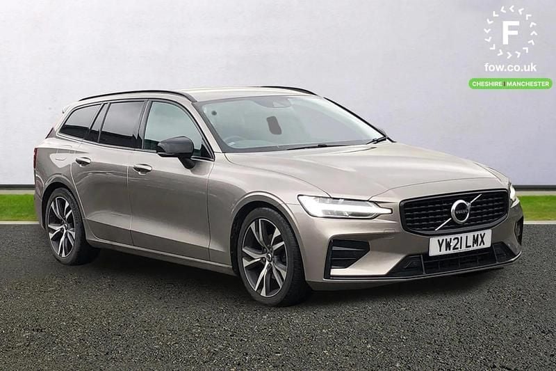 Grey Used 2021 Volvo V60 R-Design Estate | £20,599 (Good price) - Image 1/3
