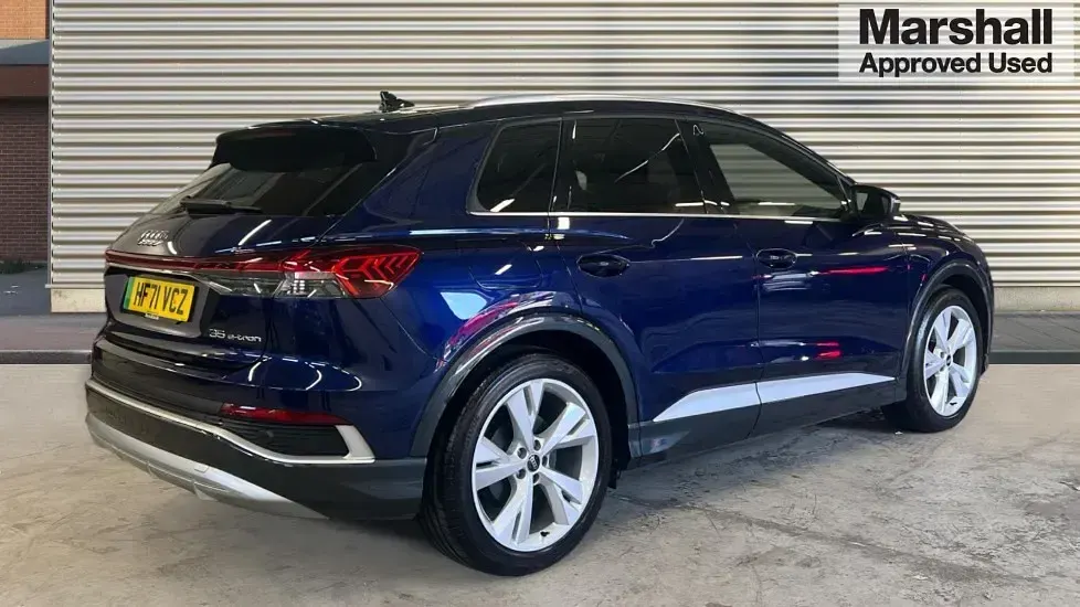 Used Audi Q4 e-tron S-Line 125 kW (170 HP) 2021 Blue SUV